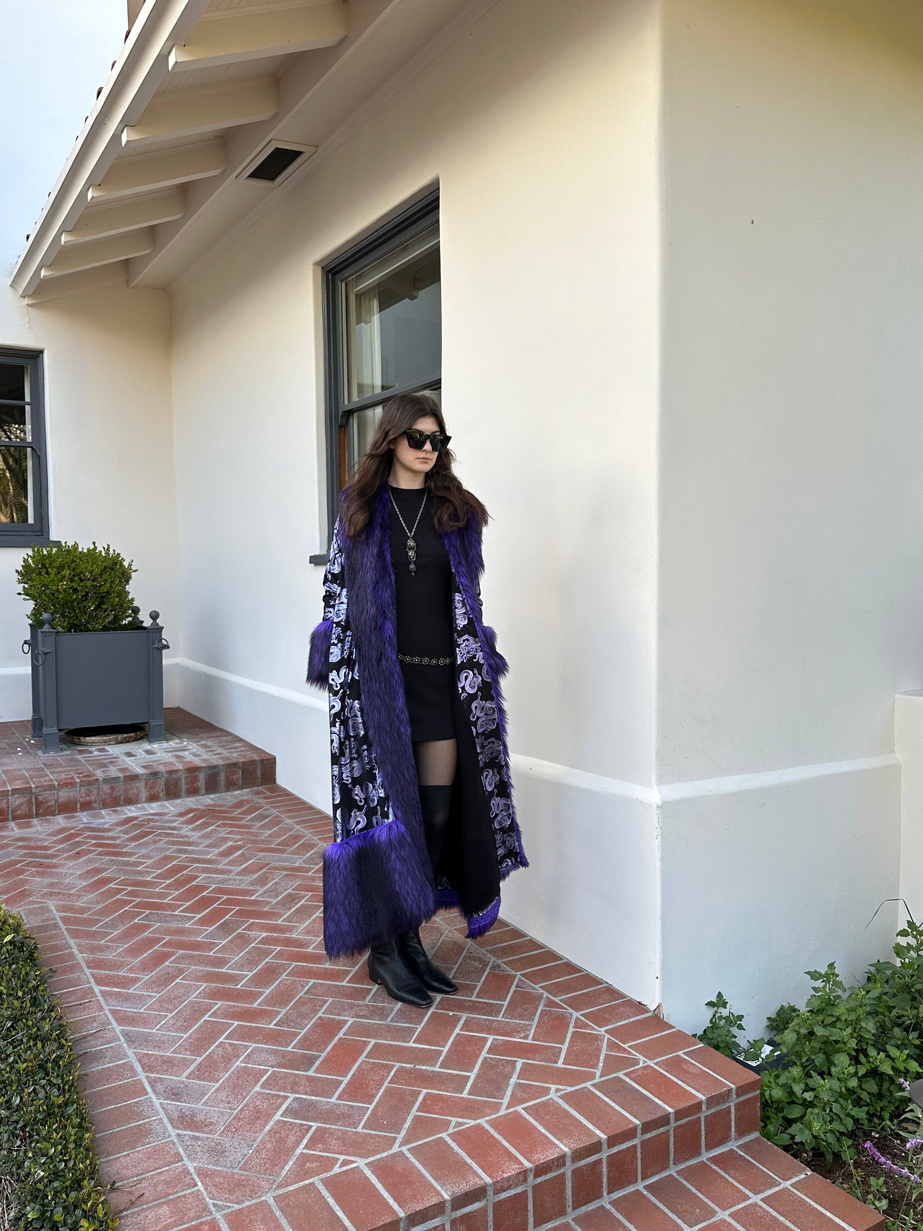 Jennafer Grace - Venta al por mayor Abrigos de piel/piel sintética - Mujer - Abrigo de Piel Sintética Penny Deluxe Nymeria Plum9