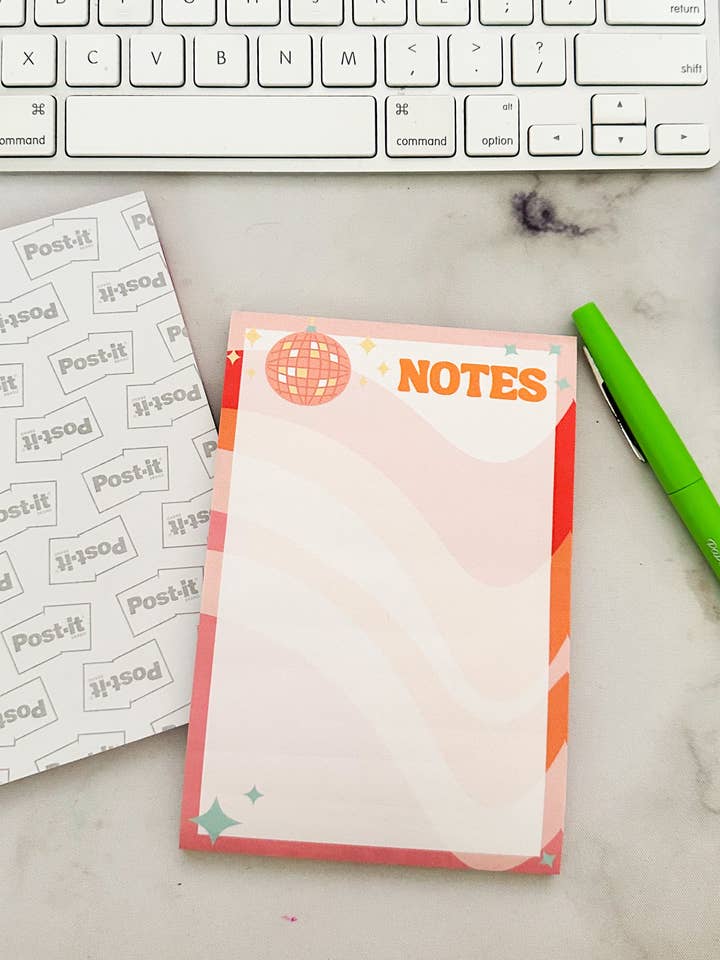 Groovy Notes Post-it™ Note Pad for wholesale by The Good Teacher Co