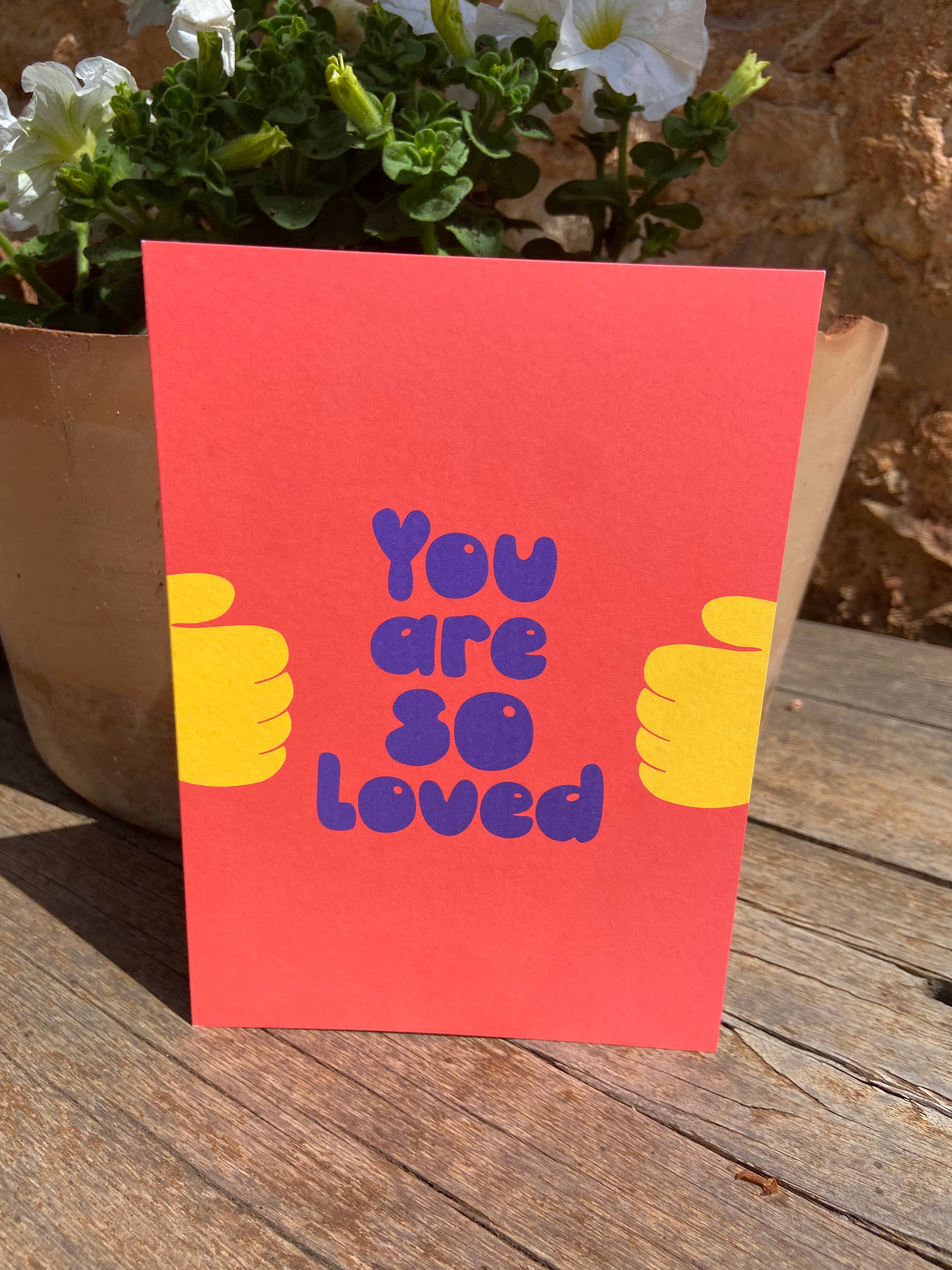 LoveLossDiscoballs – wholesale Love card – You Are So Loved | Bright Encouragement Greeting Card3