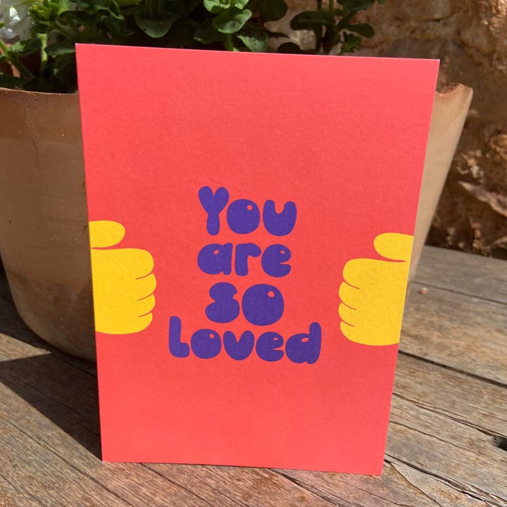 LoveLossDiscoballs – wholesale Love card – You Are So Loved | Bright Encouragement Greeting Card3