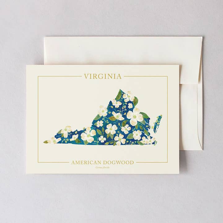 Virginia Native Botanicals Greeting Card for wholesale by 50 States of Beauty