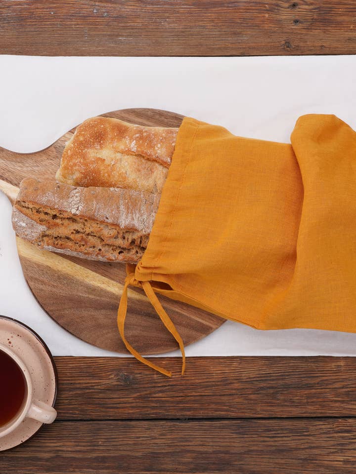 Bread bag, Mustard for wholesale by Soundsleep
