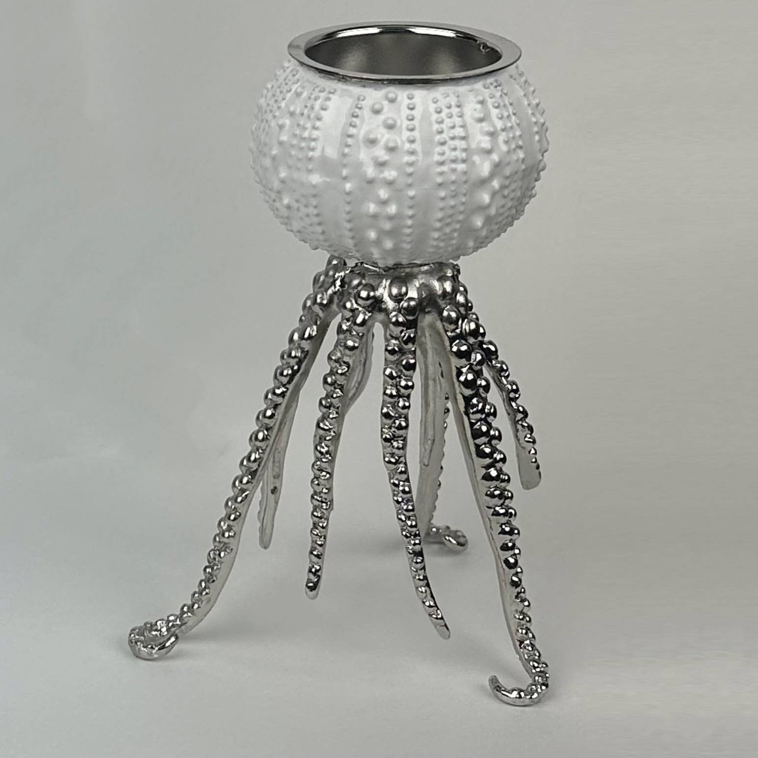 Modern Coastal by Contrast Inc. - Vendita all'ingrosso Portacandele - Portacandele a forma di medusa in metallo0