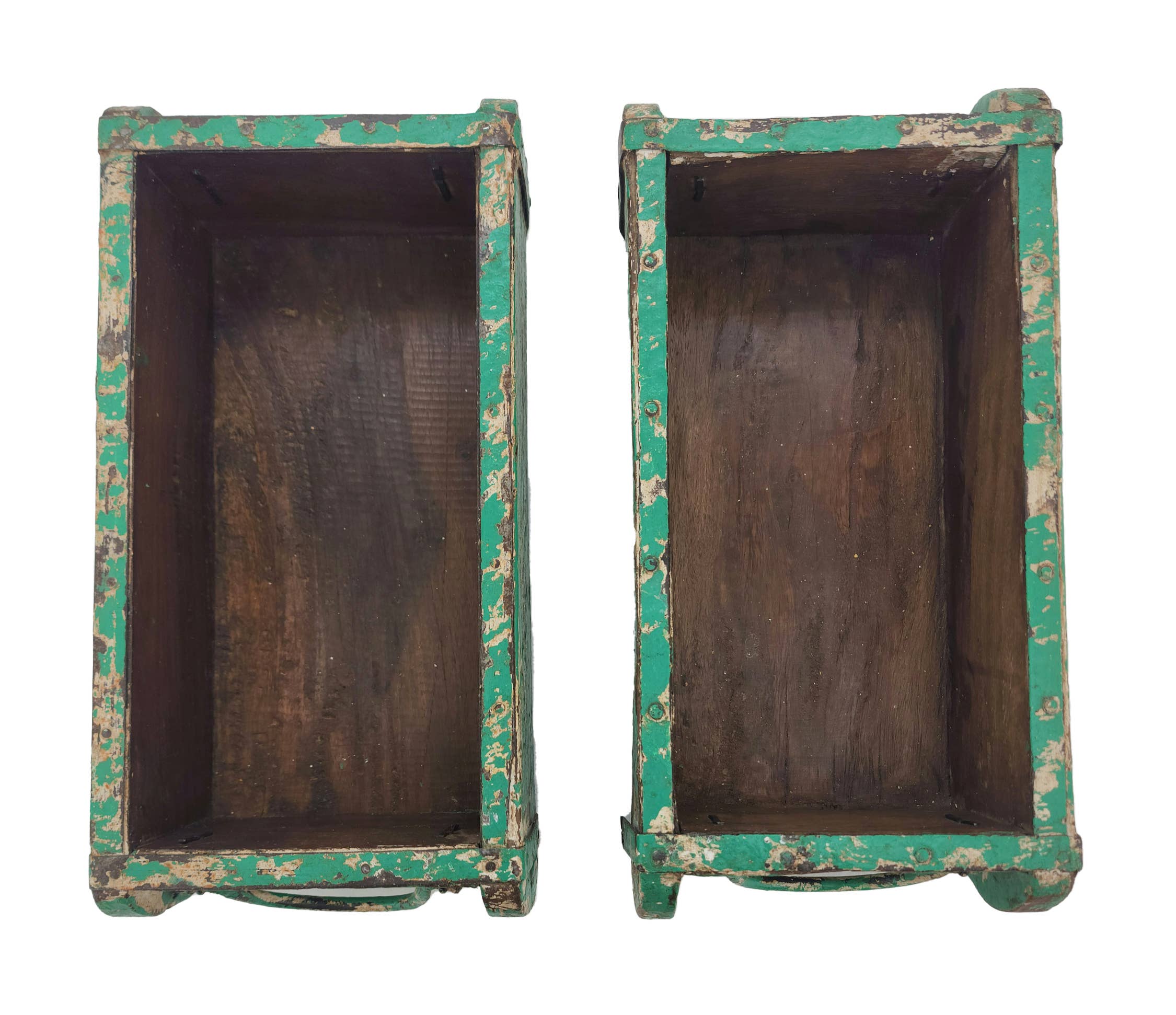 Vintage Addiction - Wholesale Planter Box - Green Vintage Brick Mould/Wooden Planter7