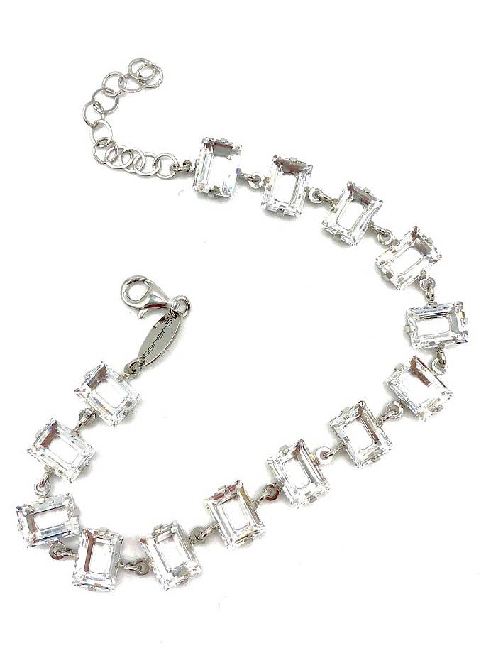 Bracciale In Argento Tit. 925M. Con Swarovski per la vendita all'ingrosso da parte di Tererò s.r.l.