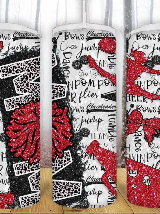 Gobelet Cheer Mom 20 oz pour la vente par Creative Queen Boutique