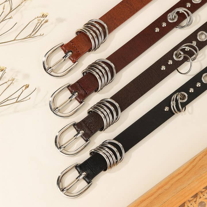 Punk Silver Ring Skinny Belt for Dresses Jeans_CWABE1227 for wholesale by ACCITY