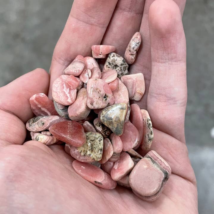 Rhodochrosite Tumbled XS 1 Lb for wholesale by Keystone Crystals