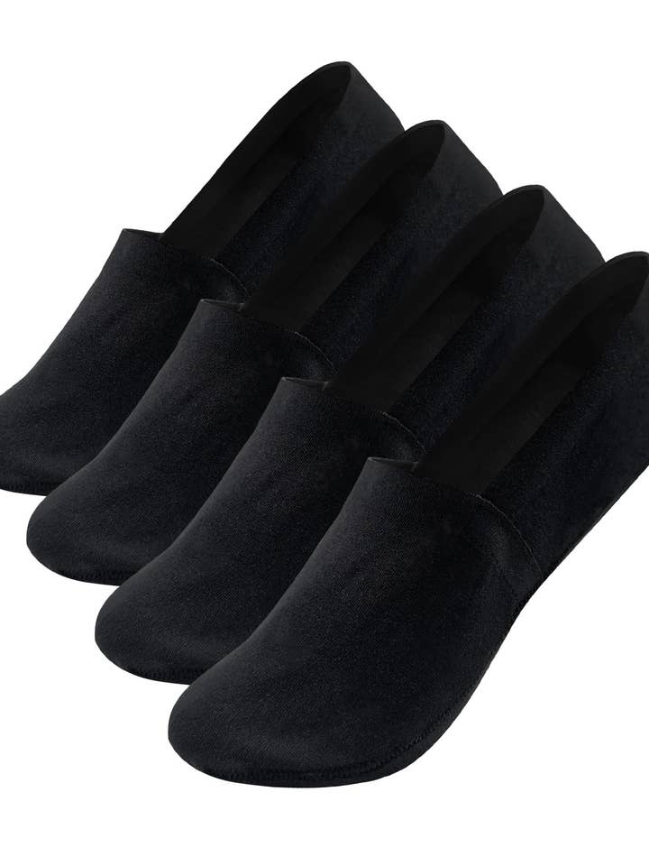 Unisex Women & Men's No Show Non Slip Premium Socks - Black for wholesale by 7DAYSSOCKS