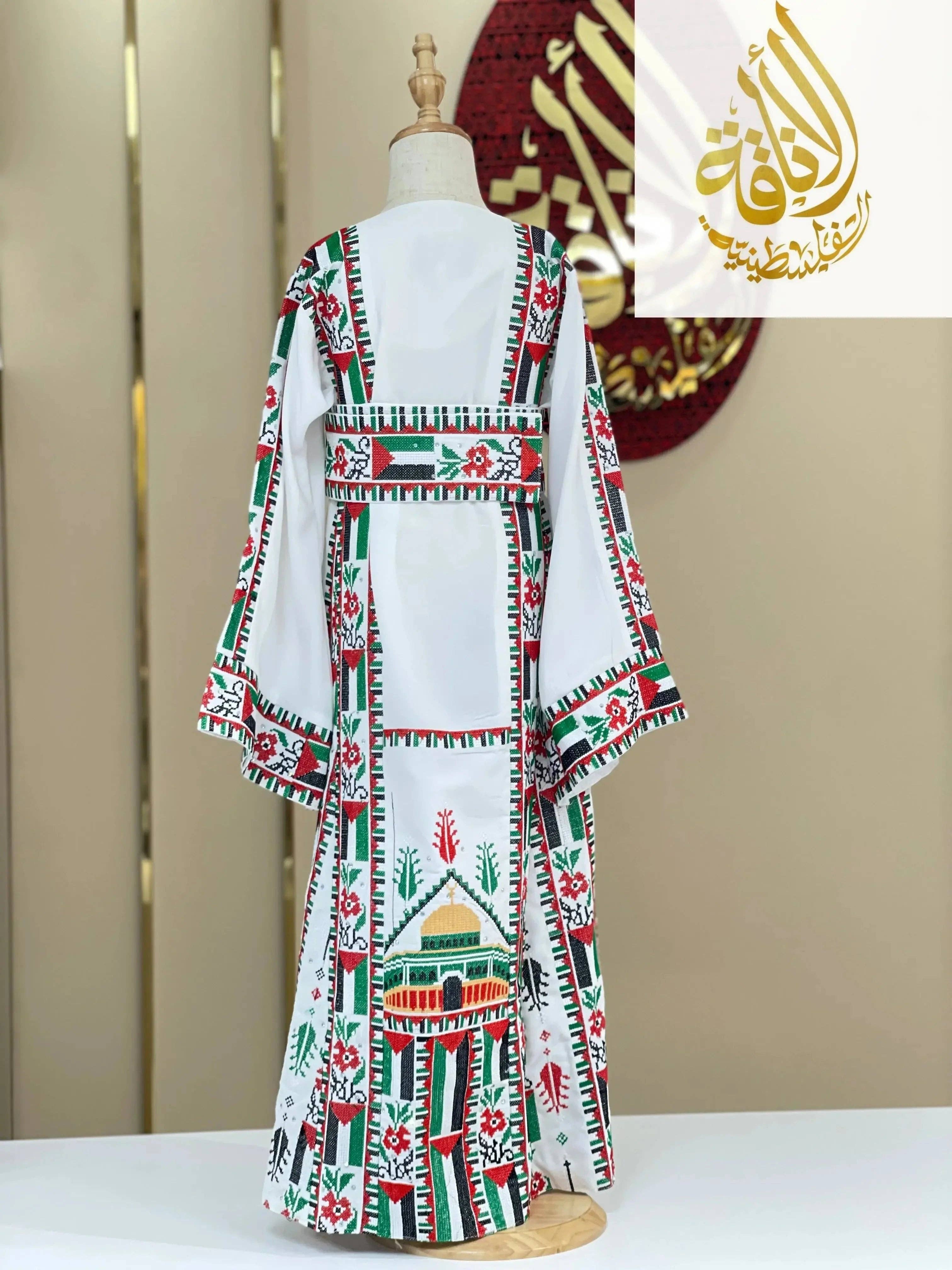 Palestinian Elegance - Wholesale  - Kids Palestinian & Proud Embroidered Thoub - Celebrate Heritage with Style3