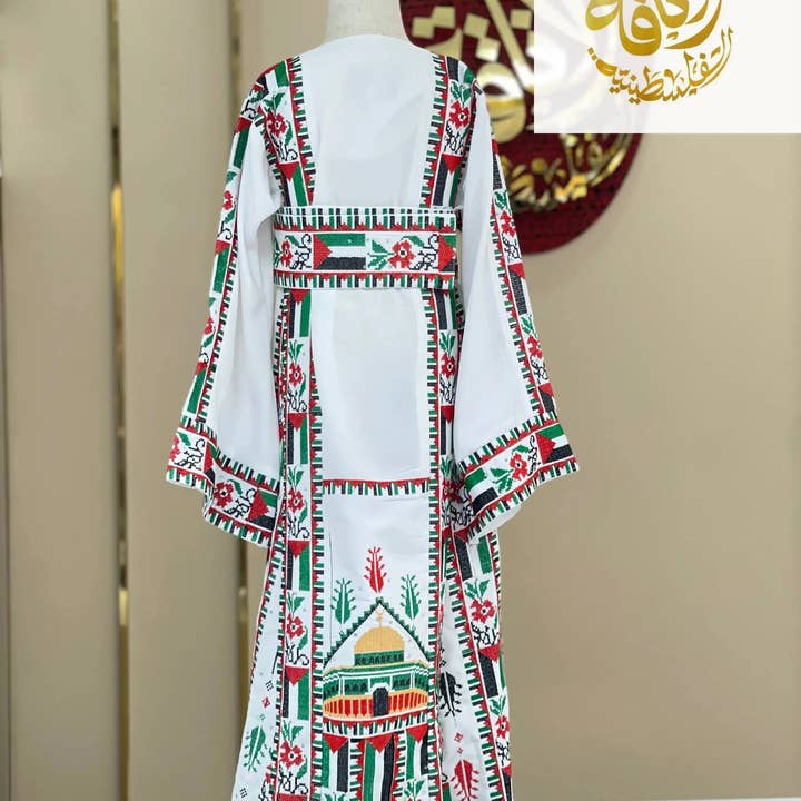 Palestinian Elegance - Wholesale - Kids Palestinian & Proud Embroidered Thoub - Celebrate Heritage with Style3