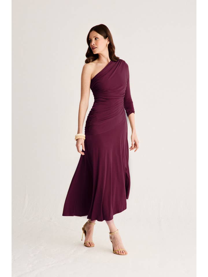 Bruna - Wholesale Dress - Women's - Matis Plum Dress · Allure ·