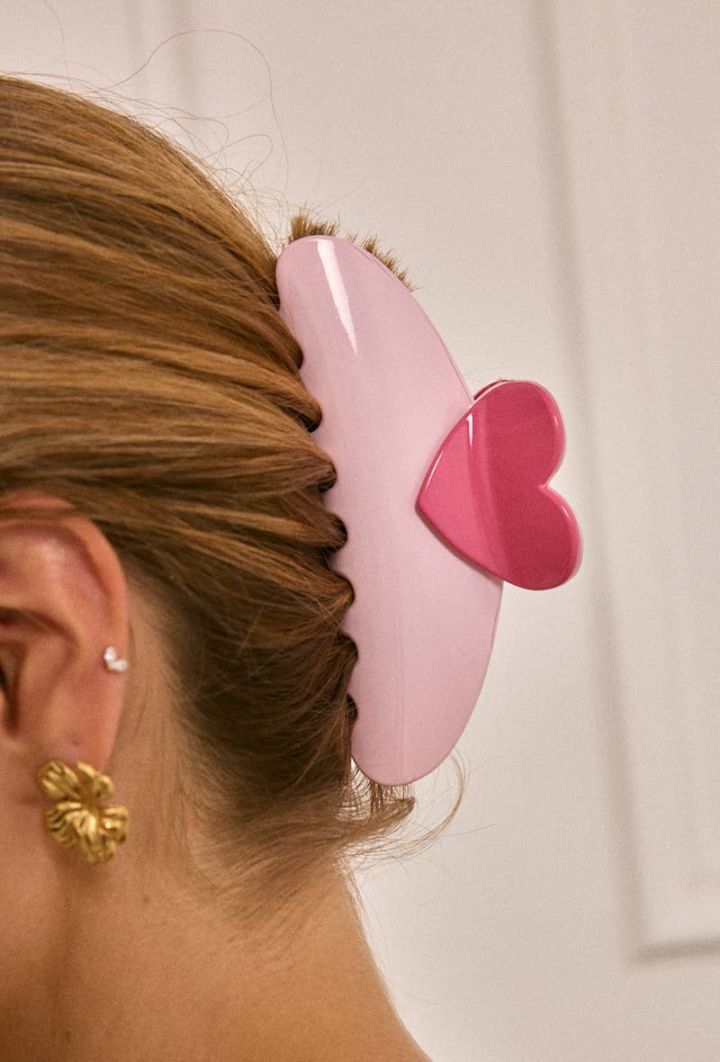 Pink 13 cm hair clip YH57 for wholesale on Faire2