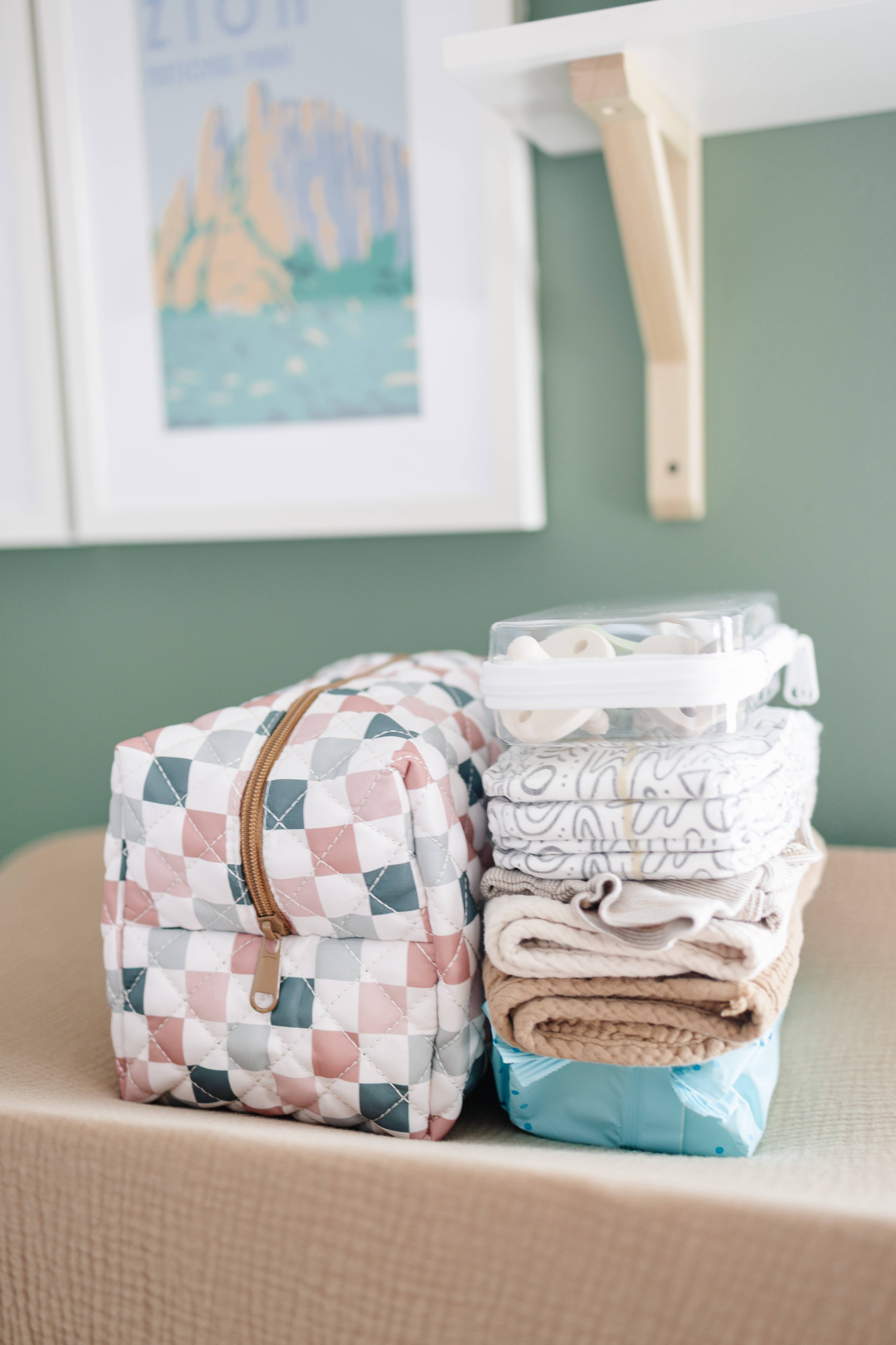 Frederick Family Co. - Wholesale Makeup/Cosmetic Bag - Quilted Carry All Pouch for Women – Large Makeup Organizer Bag, Stand Up Toiletry Case, Wide Zipper Opening, Cute Travel Pouch23