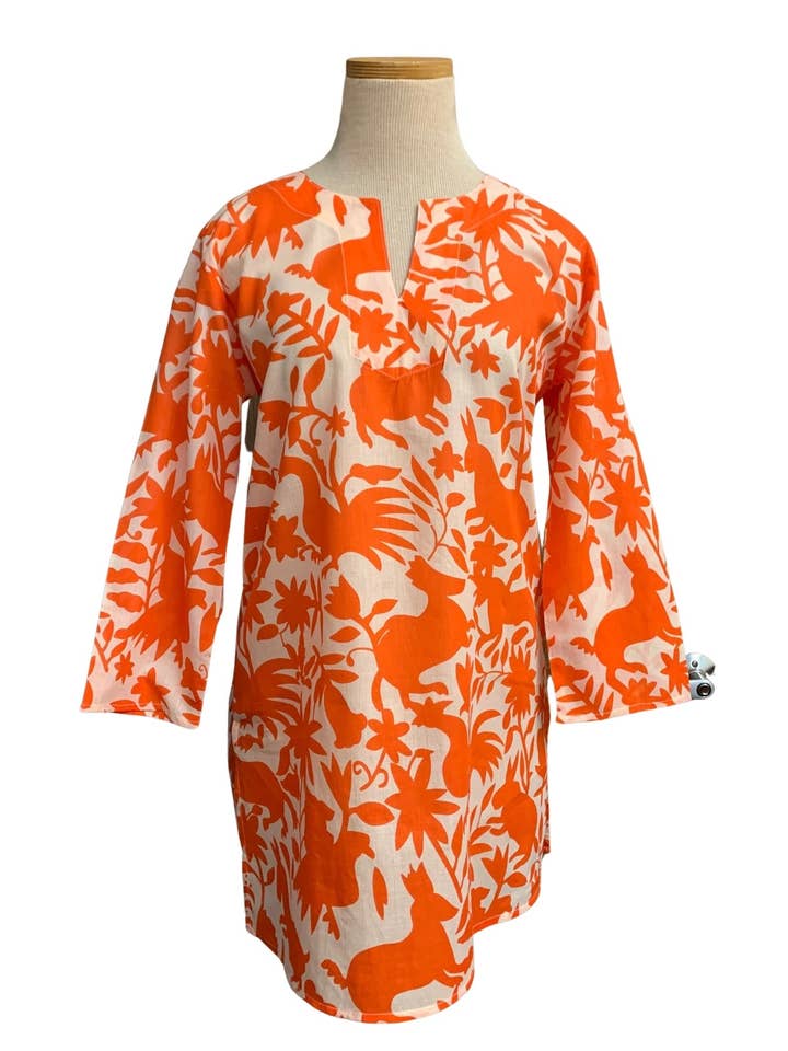 Solid Orange Fiesta Tunika for engroshandel hos KikiSol