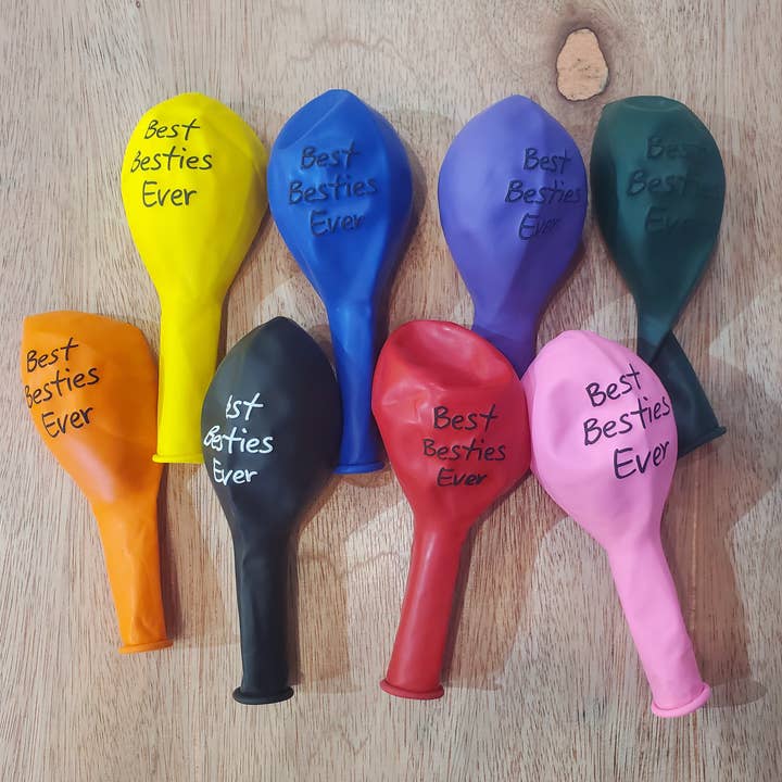 Balloon Assorted Colors - Best Besties Ever for wholesale by Cityology