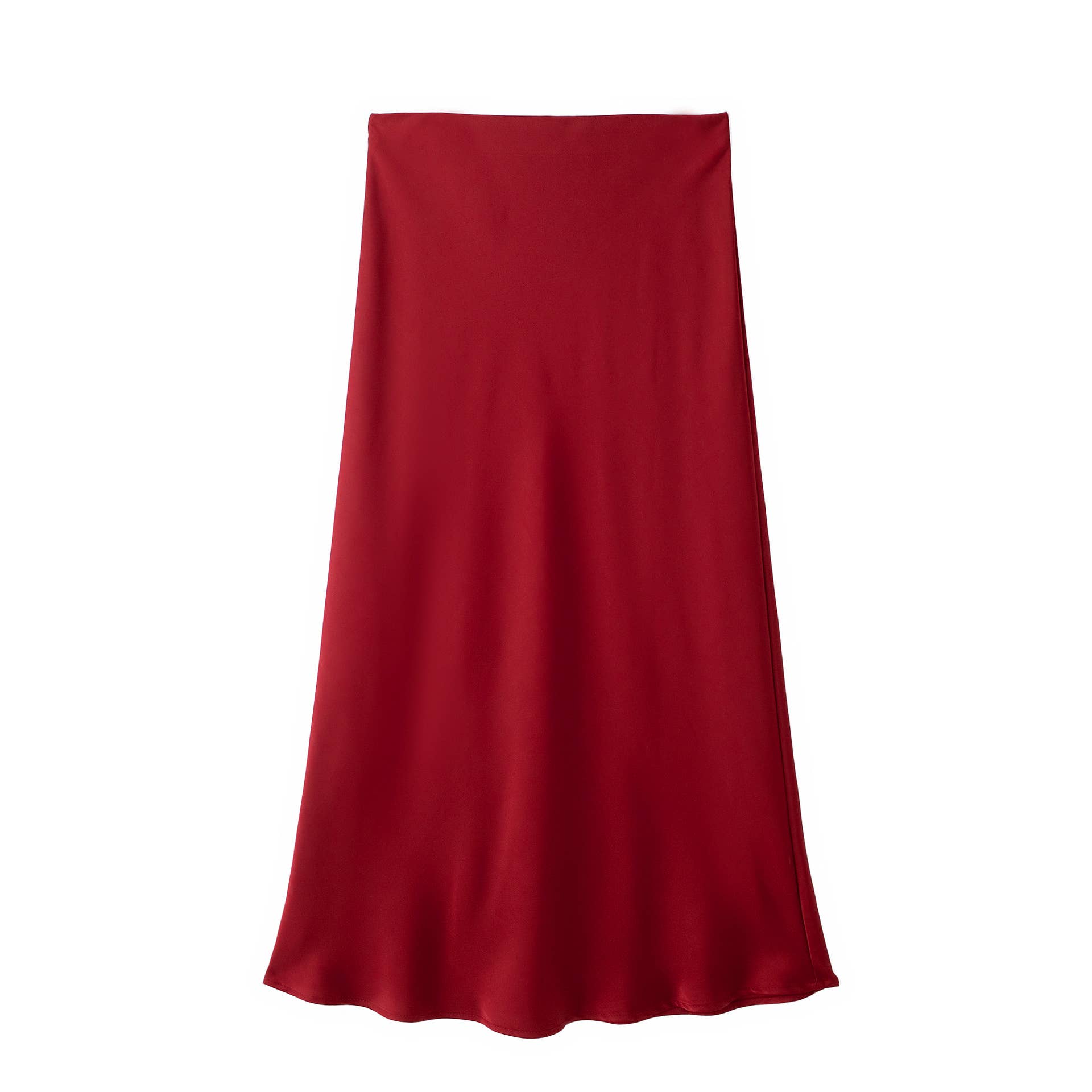 HIDDENBRAND - Wholesale Skirt - Women's - Office satin midi skirt 27 colors22