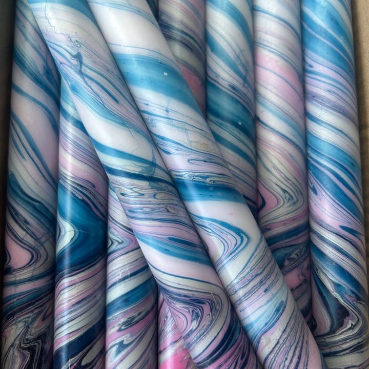 The Colour Emporium - Wholesale Tapered candle/candlestick - Marbled Candles Individual4