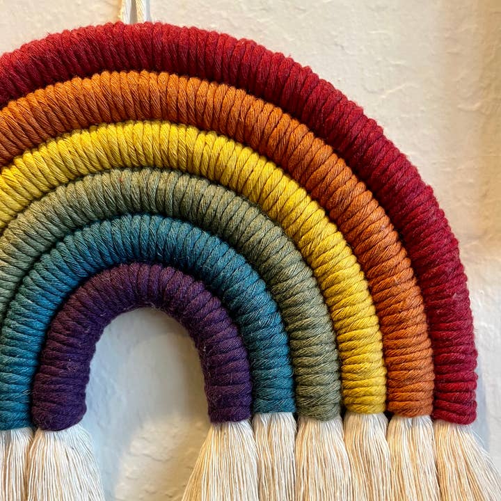 Macra Madam - Wholesale Tapestry/Textile - Macramé Rainbow Wall Hanging