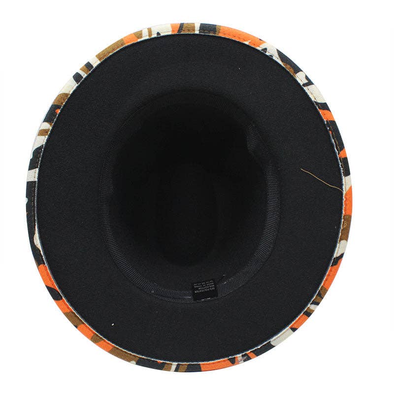 Ole - Wholesale Fedora - Women's - Camo Printed Wide Brim Fedora Hat C04505