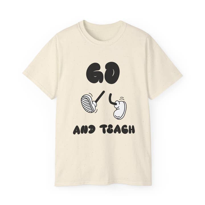 Allez et enseignez | T-shirt chrétien unisexe 100 % coton USA Tee pour la vente par VILNO Apparel