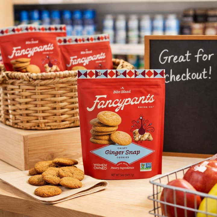 Fancypants Baking Co. - Wholesale Cookie - Ginger Snap Cookies | Premium Snacks | 12 pack | 5oz2
