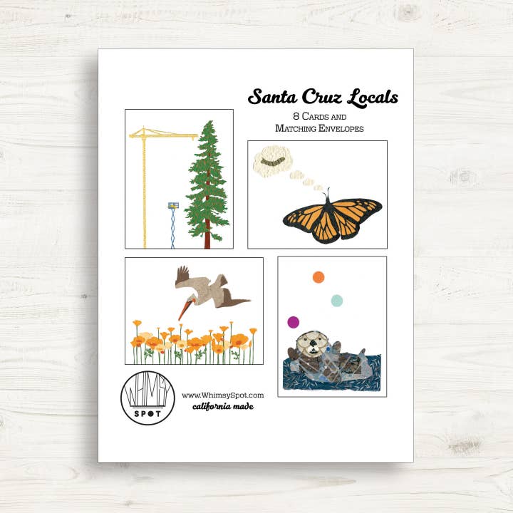 Santa Cruz Locals Card Set for wholesale by Whimsy Spot