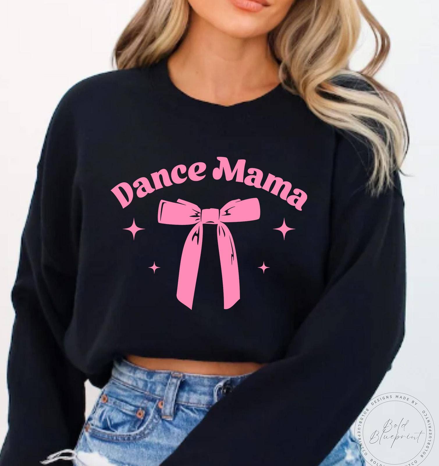 NVC Ecommerce LLC - Venta al por mayor Sudadera estampada - Mujer - Camiseta de Mamá de Baile a la Moda, Sudadera con Lazo de Mamá de Baile