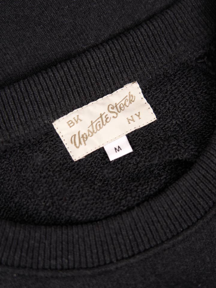Upstate Stock - Wholesale Sweatshirt - Unisex - Amagansett Beach Upcycled Terry Cotton Sweater - Carbon