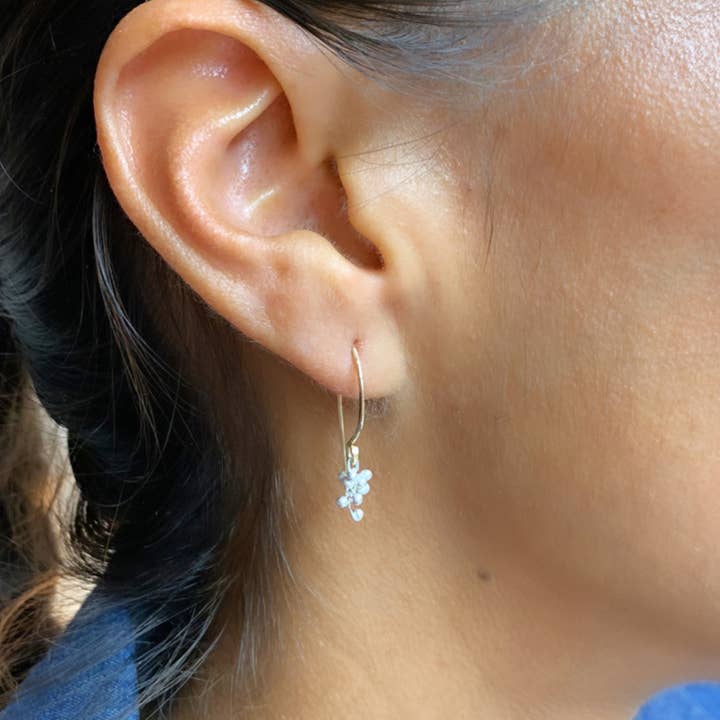 YedOmi Jewelry - Wholesale Dangle Earrings - Mini Wisteria Caviar Hook Earrings7