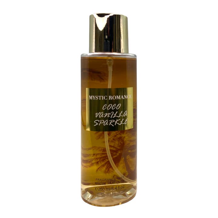 Mystic Romance - Wholesale Face & Body Mist/Water - Coco Vanilla Sparkle Body Mist-HF004