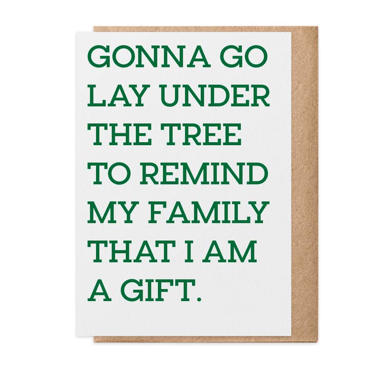 Paisley & Parsley - Wholesale Christmas Card - Under the Tree – Greeting Card (Christmas)