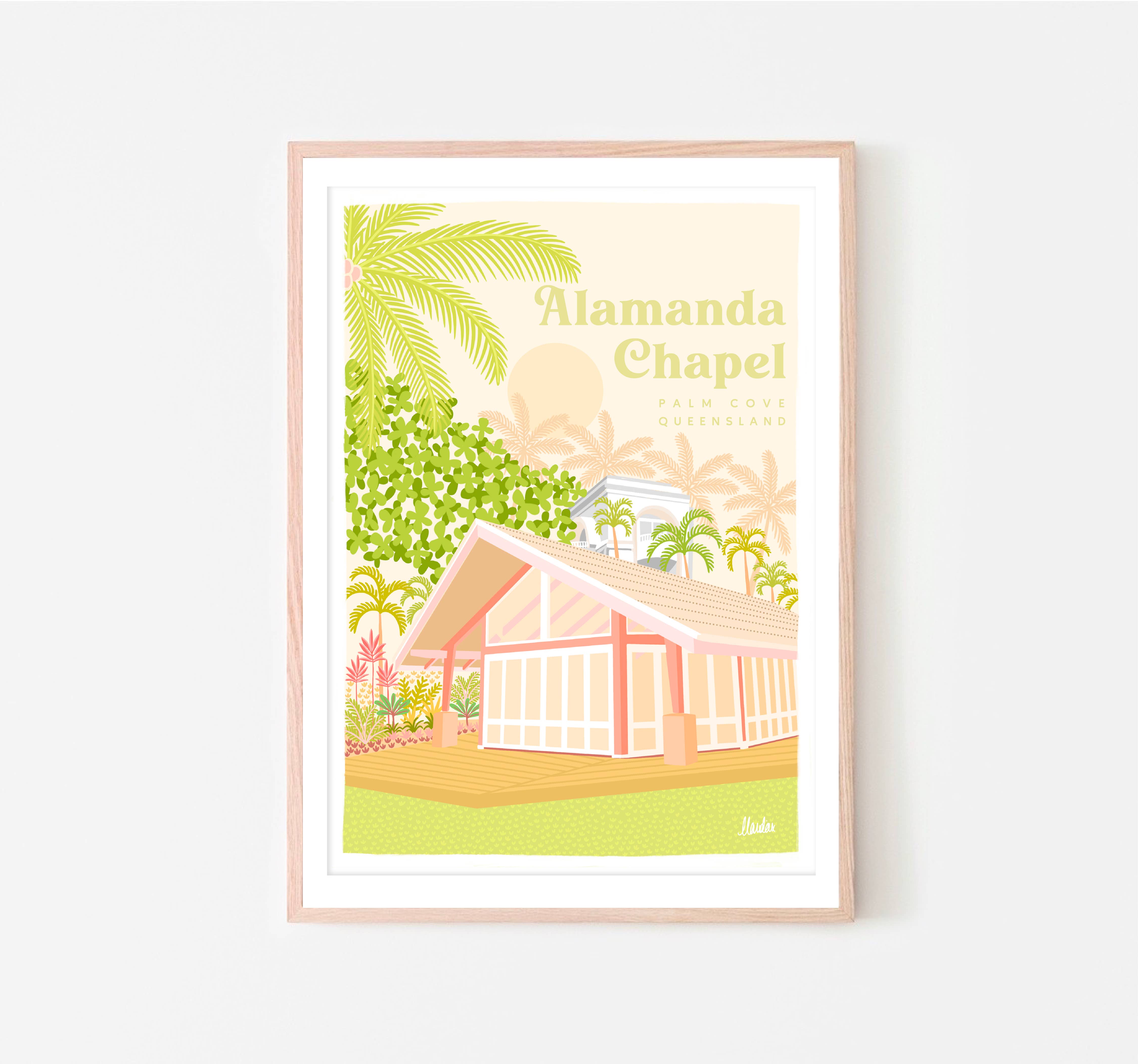 Designs by Claudia - Wholesale Art print - Alamanda Chapel #1 - Palm Cove, QLD