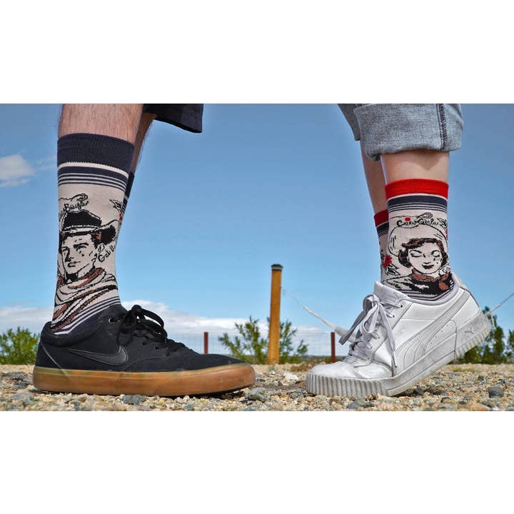 Oooh Yeah/Sock It Up/Oooh Geez Slippers - Wholesale Socks - Men's - Cowboys Cry | Men's Western Premium Dress Crew Socks2