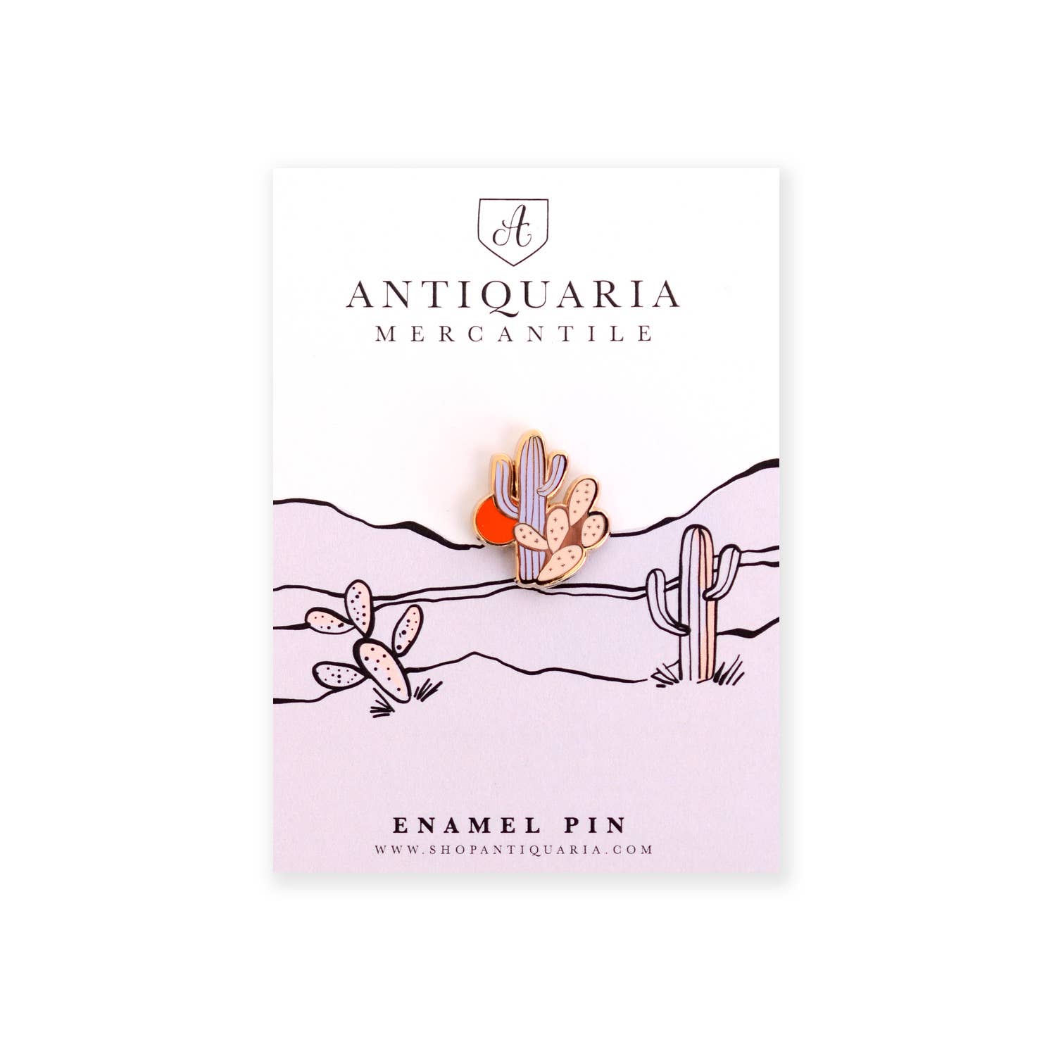 Antiquaria - Wholesale Lapel Pin/Button - Little Cactus Enamel Pin1