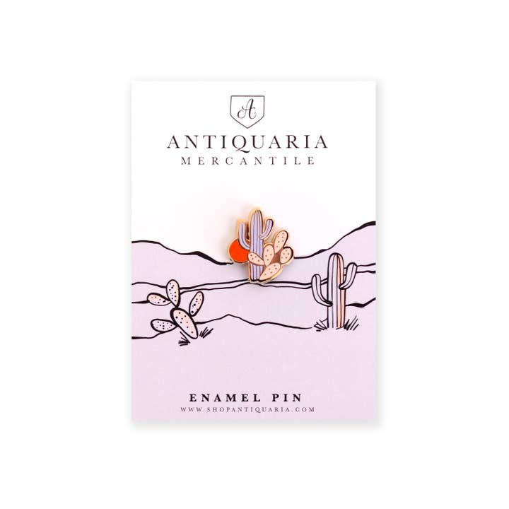 Antiquaria - Wholesale Lapel Pin/Button - Little Cactus Enamel Pin1