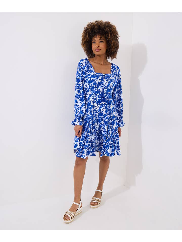 Blau Grecian Dreams Kurzes Kleid für den Großhandel auf Faire