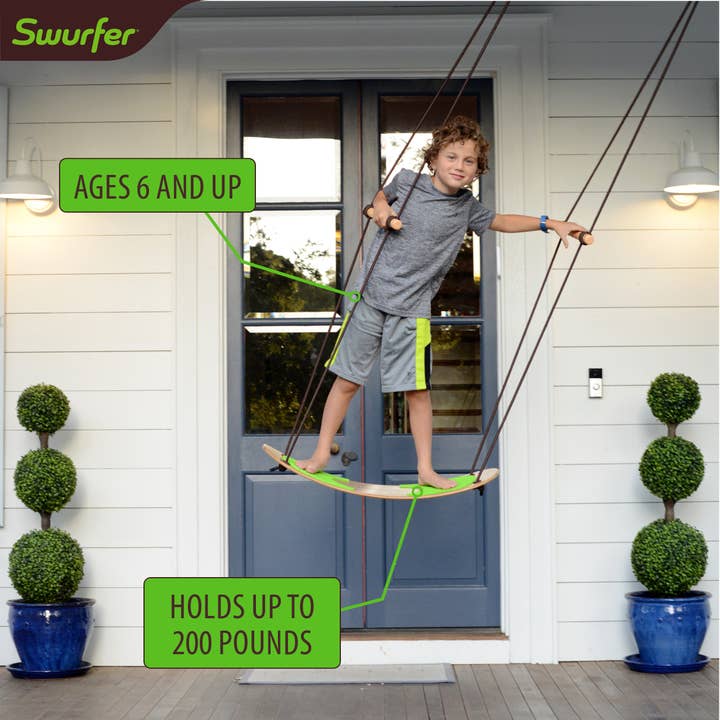 Flybar, Inc - Wholesale Sporting Game - Kids & Baby - Swurfer - The Original Surf Swing - Bamboo3