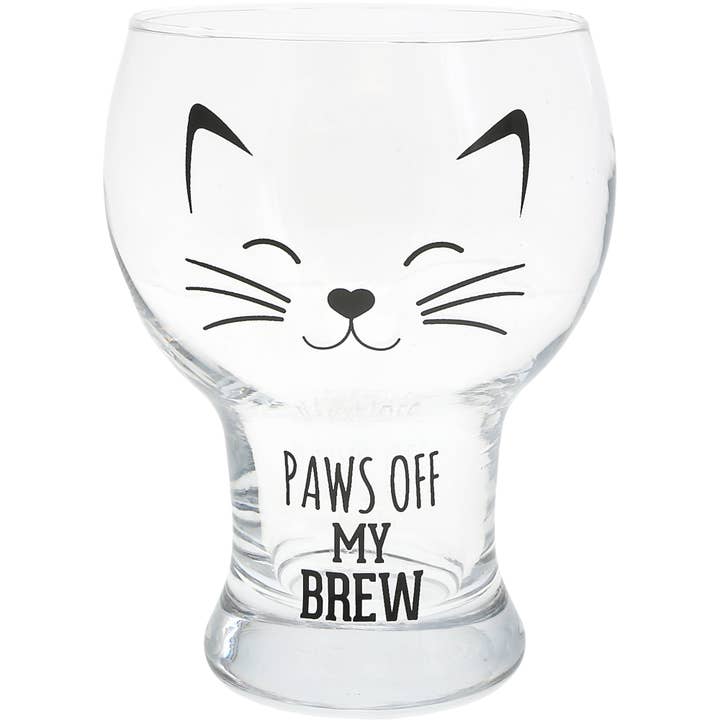 Pavilion - Wholesale Beer Glass/Mug - Paws Off - CAT - 15 oz Pilsner Glass