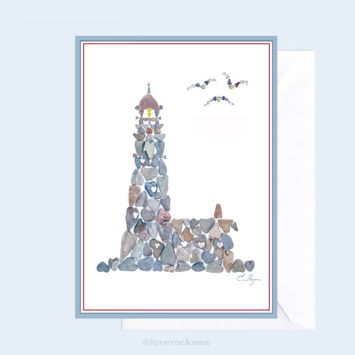 Kustkort | Fyrkort för wholesale av Love Rocks Me®
