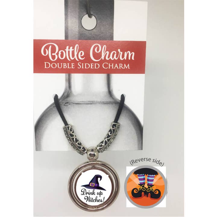 Halloween Witch Bottle Charm for wholesale by The Wine Steward LLC