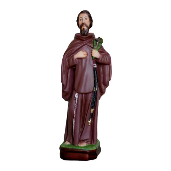 Estatua de San Ciro de 20 cm en resina hecha en Italia para venta al por mayor de ArteSacraCaravaggio
