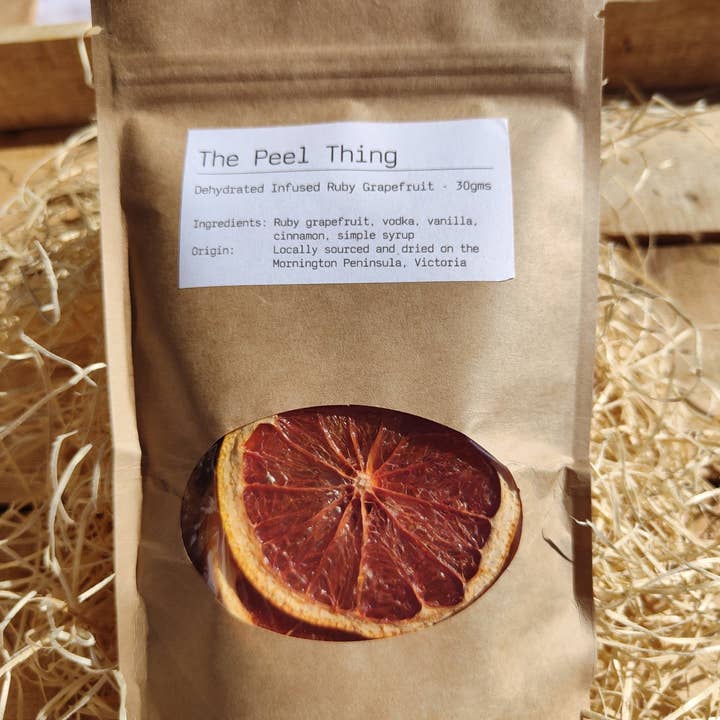 The Peel Thing - Wholesale Dried/dehydrated fruit - A Infused Dehydrated Ruby Grapefruit - Vodka + Vanilla + C