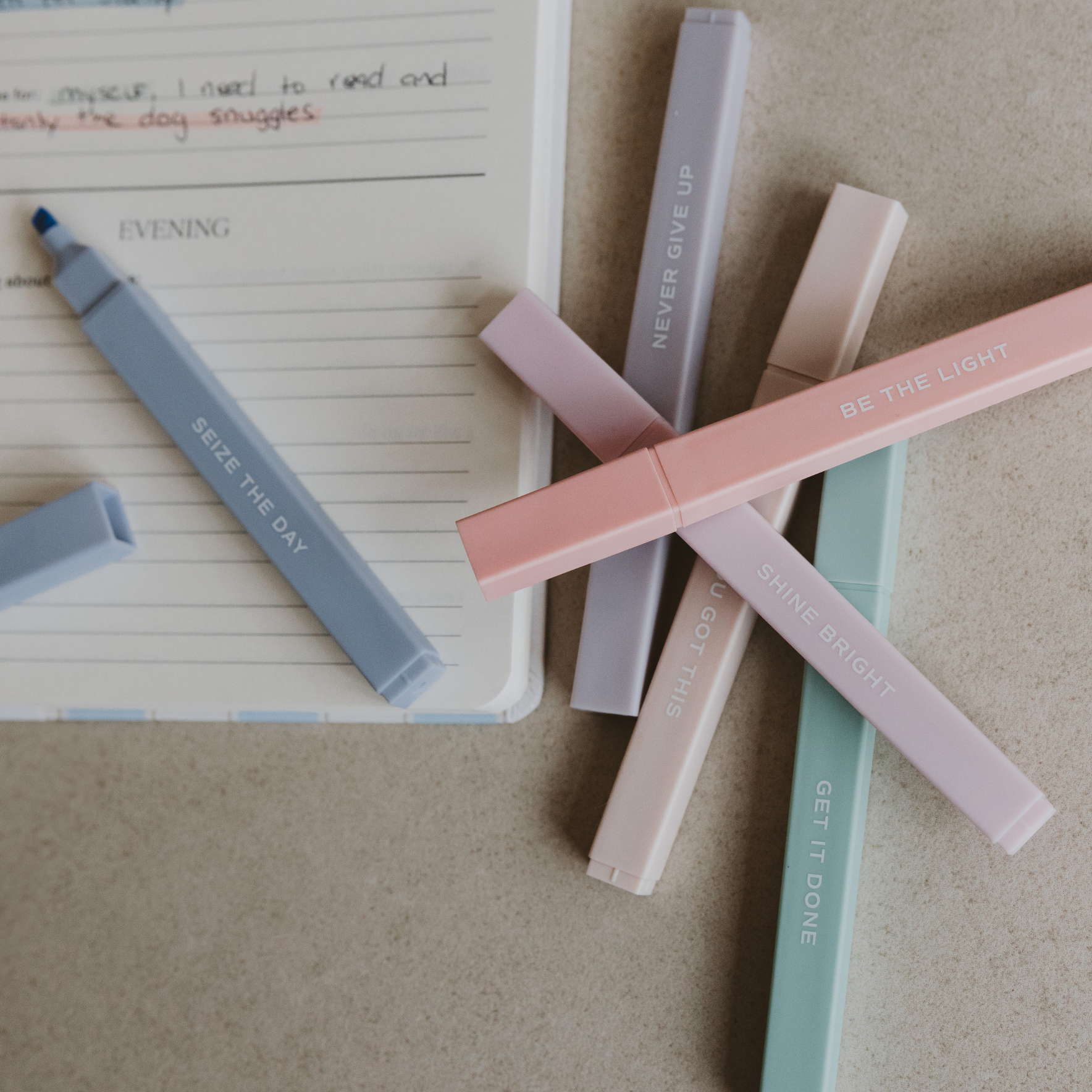 Sweet Water Decor - Wholesale Highlighter - Neutral Highlighter Set - Stationery Set & Decor2