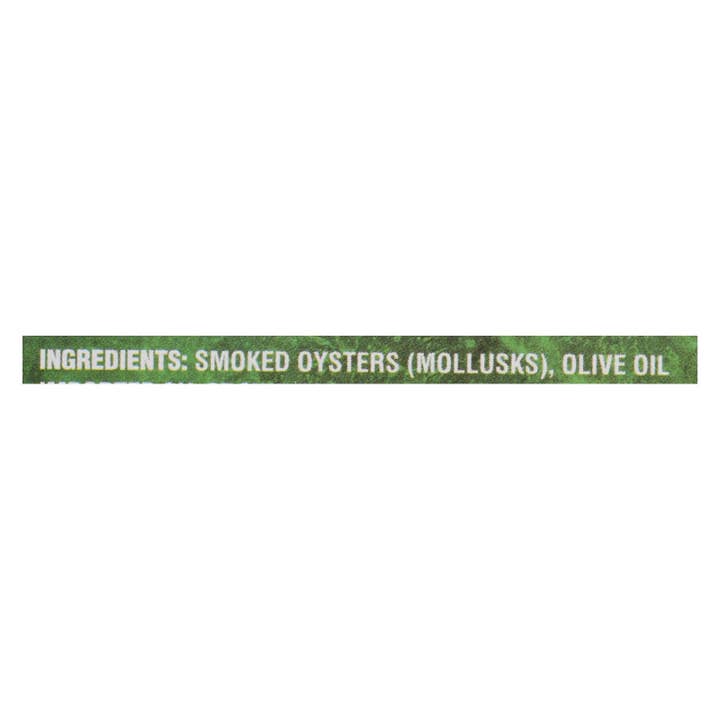 Everyday Supply Co - Wholesale Fish/Seafood - Crown Prince Smoked Oysters in Olive Oil, 3 Oz, Pack of 182