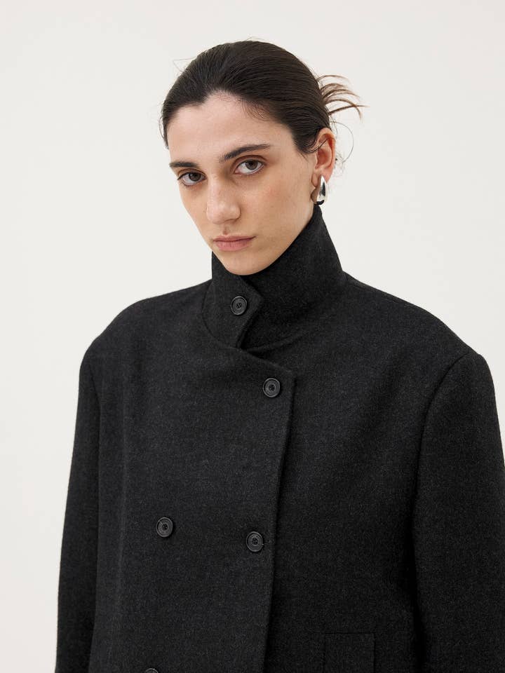 NOYOCO - Wholesale Jas - Dames - Velia Antraciet Jas4