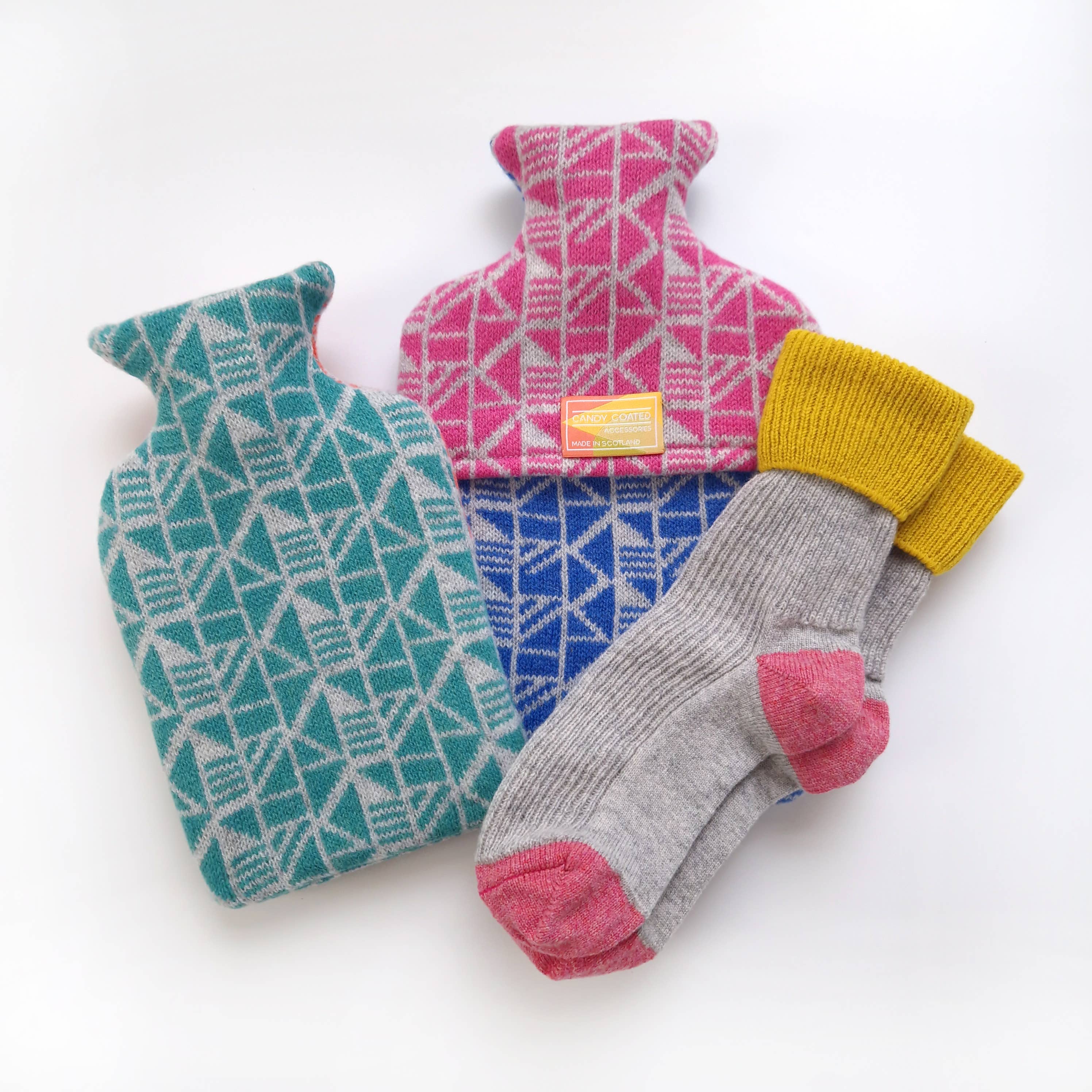 Candy Coated Accessories – wholesale Hot/cold compress – 1L Balance Hot Water Bottle Cover - Tahiti and Bubblegum3