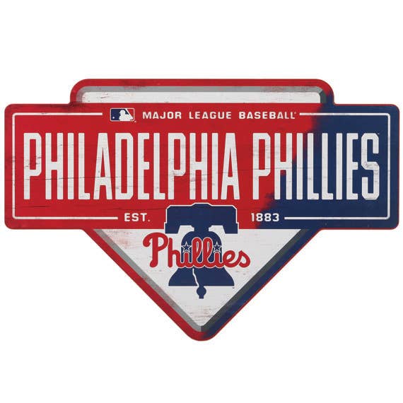 Open Road Brands, LLC - Wholesale Sign - Philadelphia Phillies Base Wall Decor
