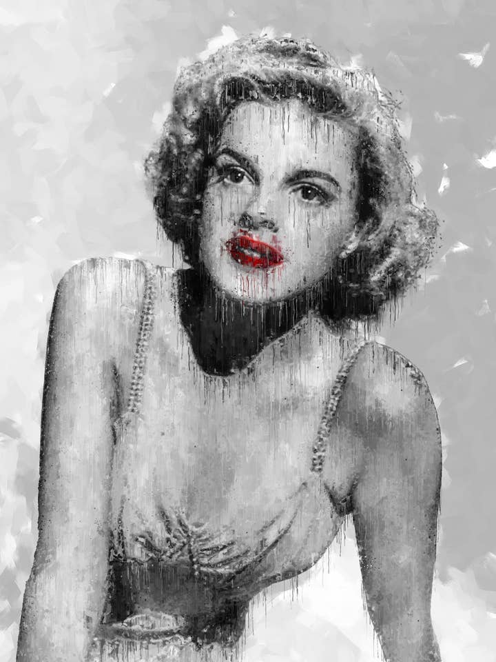 Letrero de pared de madera con guirnalda Judy, color rojo rubí, 16 x 12 pulgadas para venta al por mayor de The Shizzle Print Co