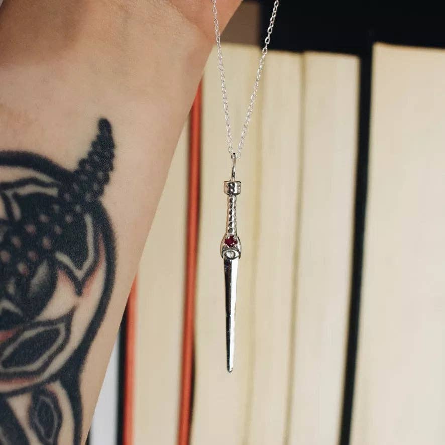 Emily Proudfoot - Wholesale Pendant/Charm Necklace - Ceremonial Dagger Necklace - Custom Metal and Birth Stone6